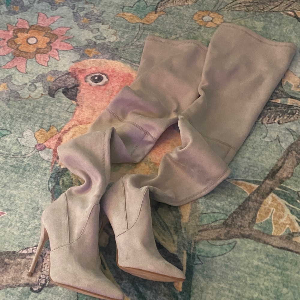 Steven Madden Elegant Gray Women's Knee-High Boots
